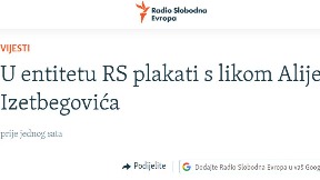 Plakati Izetbegovića u Sarajevu
